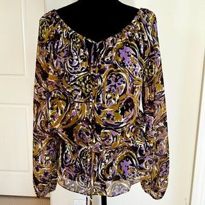 Michael Kors Brown/Purple blouse